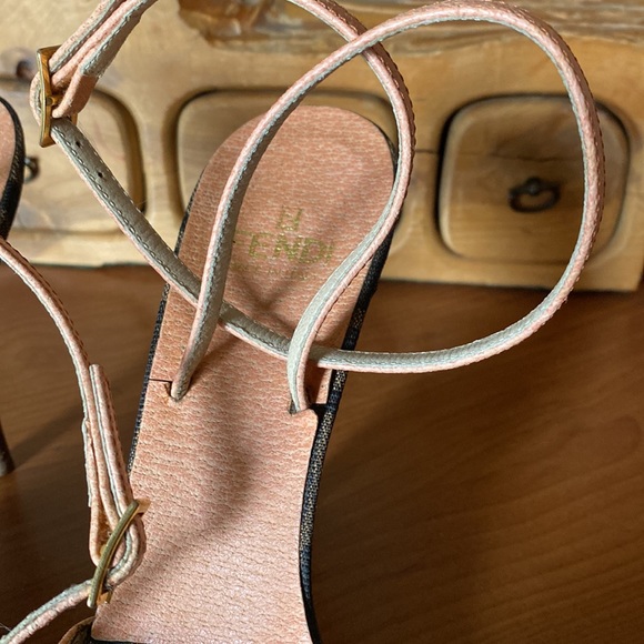 Fendi Vintage Zucca Pattern Strap Sandals - Picture 6 of 9
